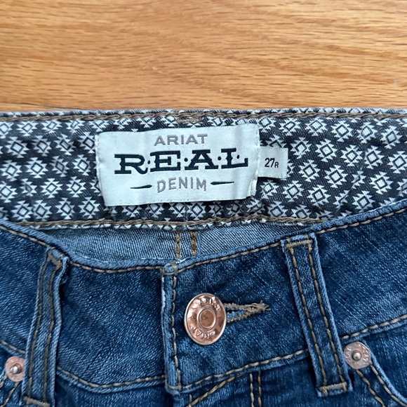 ARIAT R.E.A.L. Bootcut Jeans 27R Women 32” Ins Western Cowgirl Stretch - Picture 3 of 5